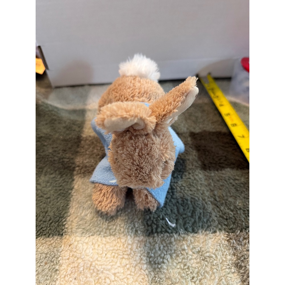 Beatrix Potter Peter Rabbit Plush Stuffed Animal Bunny Blue Jacket 6.5 Inch